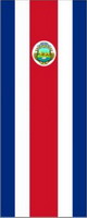 Bannerfahne Costa Rica mit Wappen Premiumqualität