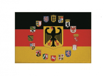 Aufnäher Patch Deutschland Adler 16 Bundesländer Aufbügler Fahne Flagge