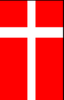 Flagge Fahne Hochformat Dänemark