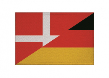 Aufnäher Patch Freundschaft Dänemark-Deutschland Aufbügler Fahne Flagge