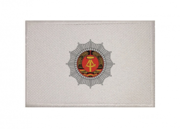 Aufnäher Patch DDR Volkspolizei Emblem weiss Aufbügler Fahne Flagge