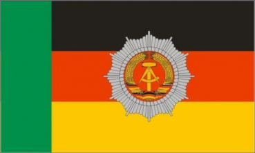 Tischflagge DDR Grenzpolizei 10x15cm mit Ständer Tischfahne Miniflagge