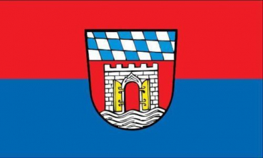 Tischflagge Deggendorf 10x15cm mit Ständer Tischfahne Miniflagge