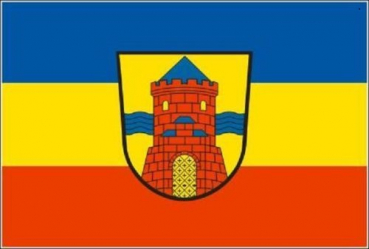 Tischflagge Delmenhorst 10x15cm mit Ständer Tischfahne Miniflagge