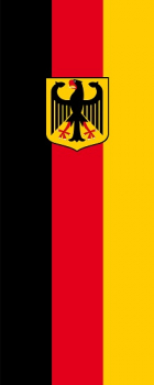 Flagge Fahne Hochformat Deutschland Bundesdienst
