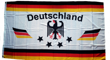 Flagge Fahne Deutschland 1  4 Sterne Flagge 90x150 cm