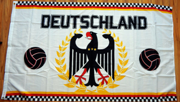 Flagge Fahne Fanflagge Deutschland Adler mit  Ball Sterne