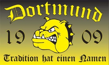 Flagge Fahne Dortmund 1909 Tradition hat einen Namen Flagge 90x150 cm