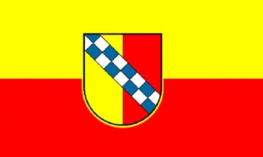 Tischflagge Dornstadt 10x15cm mit Ständer Tischfahne Miniflagge