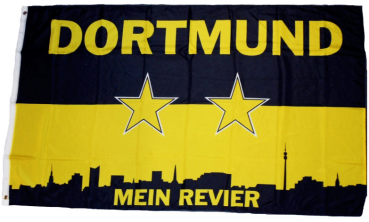 Flagge Fahne Dortmund Skyline Mein Revier Ruhrpott 90x150 cm