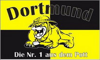 Flagge Fahne Dortmund - Die Nr. 1 aus dem Pott (Fanflagge Nr. 1) 90x150 cm