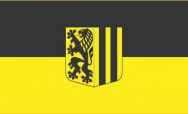 Flagge Fahne Dresden 30x45 cm Stockflagge Hohlsaum