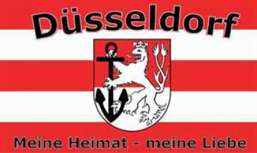 Flagge Fahne Düsseldorf Meine Heimat Meine Liebe