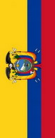 Bannerfahne Ecuador mit Wappen Premiumqualität