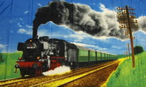 Flagge Fahne Lokomotive Dampflok Eisenbahn Flagge 90x150 cm