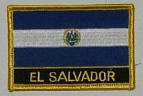 Aufnäher El Salvador Schrift unten