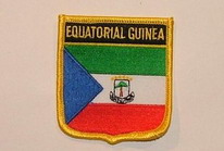 Aufnäher Equatorial Guinea / Äquatorial Guinea Schrift oben