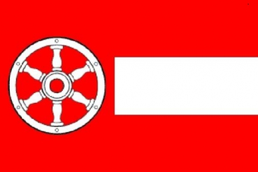 Tischflagge Erfurt 10x15cm mit Ständer Tischfahne Miniflagge