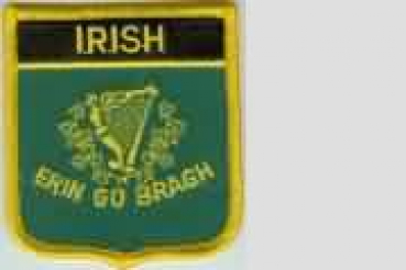 Aufnäher Erin go Bragh Irish Schrift oben