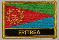 Aufnäher Eritrea Schrift unten