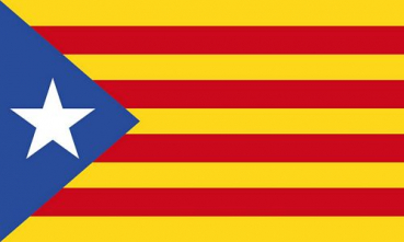 Flagge Fahne Estelada Blava Spanien 90x150 cm