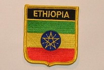 Aufnäher Ethiopia / Äthiopien Schrift oben