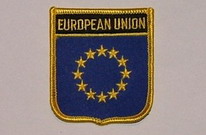 Aufnäher European Union / Europa Schrift oben