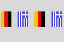 Flaggenkette Deutschland - Griechenland