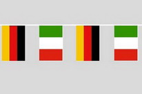 Flaggenkette Deutschland - Italien