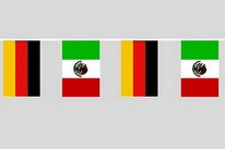 Flaggenkette Deutschland - Mexiko