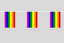 Flaggenkette Regenbogen
