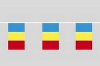 Flaggenkette Rumänien