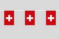 Flaggenkette Schweiz