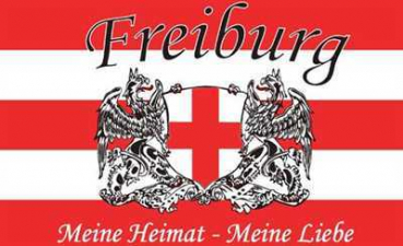 Flagge Fahne Freiburg meine Heimat meine Liebe