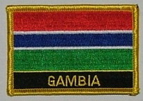 Aufnäher Gambia Schrift unten