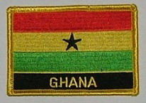 Aufnäher Ghana Schrift unten