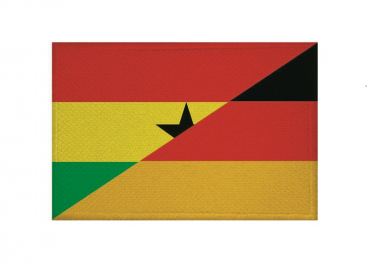 Aufnäher Patch Freundschaft Ghana-Deutschland Aufbügler Fahne Flagge