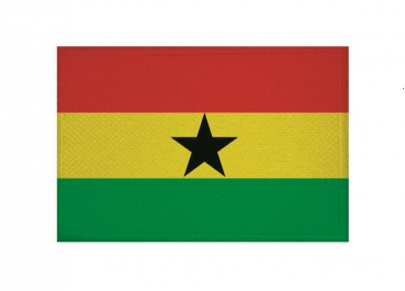 Aufnäher Patch Ghana Aufbügler Fahne Flagge