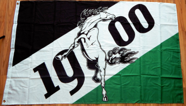 Flagge Fahne Gladbach 1900 Hengst Pferd 90x150 cm