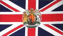 Flagge Fahne Großbritannien mit Wappen 90x150 cm