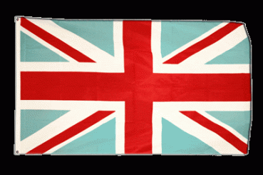 Flagge Fahne Großbritannien Union Jack Blau Weinrot