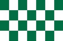 Flagge Fahne Karo grün / weiss 90x150 cm