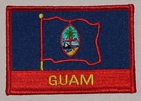 Aufnäher Guam Schrift unten