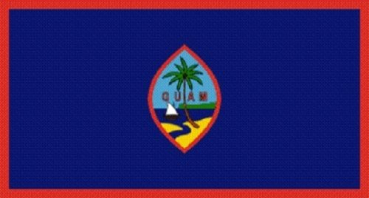 Tischflagge Guam 10x15cm mit Ständer Tischfahne Miniflagge