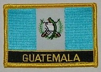 Aufnäher Guatemala Schrift unten