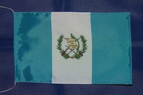 Tischflagge Guatemala mit Wappen