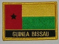 Aufnäher Guinea Bissau Schrift unten