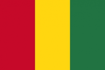 Tischflagge Guinea 10x15cm mit Ständer Tischfahne Miniflagge