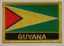 Aufnäher Guyana Schrift unten