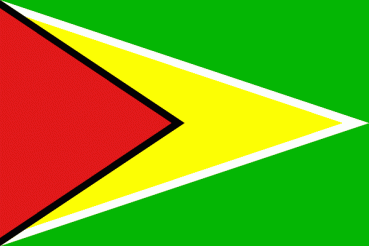 Autoaufkleber Guyana 8 x 5 cm Aufkleber